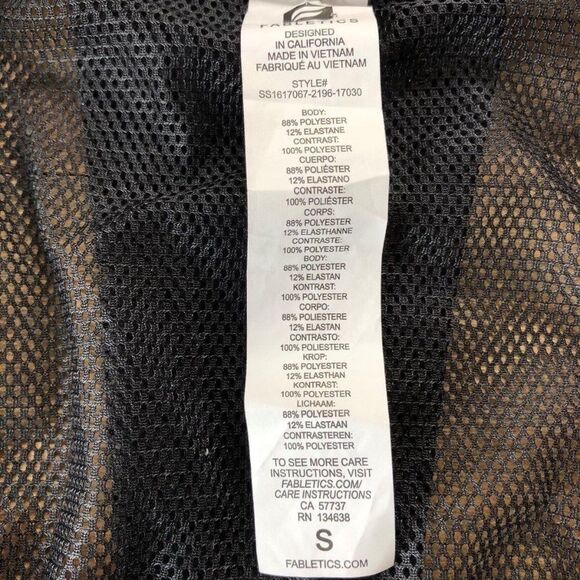 Fabletics Kate Hudson Vanessa Top Constellation Print Athletic Workout Top Small - Picture 3 of 3